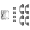 Mintex Brake Pad Accessory Fitting Kit Full Set Front Axle MBA0101 thumbnail