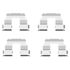 Mintex Brake Pad Accessory Fitting Kit Full Set Rear Axle MBA1690 thumbnail