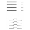 Mintex Brake Pad Accessory Fitting Kit Full Set Front Axle MBA1176 thumbnail
