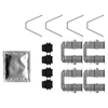 Mintex Brake Pad Accessory Fitting Kit Full Set Rear Axle MBA0094 thumbnail