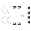 Mintex Brake Pad Accessory Fitting Kit Full Set Front Axle MBA1268 thumbnail