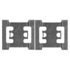 Mintex Brake Pad Accessory Fitting Kit Full Set Front Axle MBA1688 thumbnail