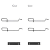 Mintex Brake Pad Accessory Fitting Kit Full Set Front Or Rear Axle MBA1125 thumbnail