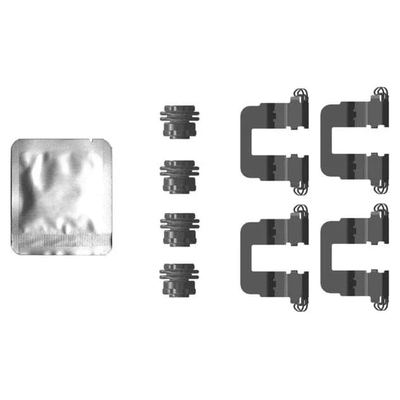 Mintex Brake Pad Accessory Fitting Kit Full Set Rear Axle MBA0106