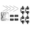 Mintex Brake Pad Accessory Fitting Kit Full Set Rear Axle MBA0098 thumbnail