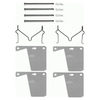 Mintex Brake Pad Accessory Fitting Kit Full Set Front Axle MBA960 thumbnail