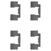 Mintex Brake Pad Accessory Fitting Kit Full Set Front Axle MBA1732 thumbnail