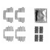 Mintex Brake Pad Accessory Fitting Kit Full Set Rear Axle MBA1822 thumbnail