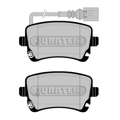 Juratek Brake Pads Full Set of 4 Rear JCP1644