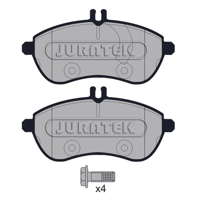 Juratek Brake Pads Full Set of 4 With 4 X Bolts Front JCP1978