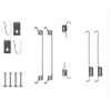 Textar Brake Shoes Accessory Fitting Kit Rear Axle 97041200 thumbnail