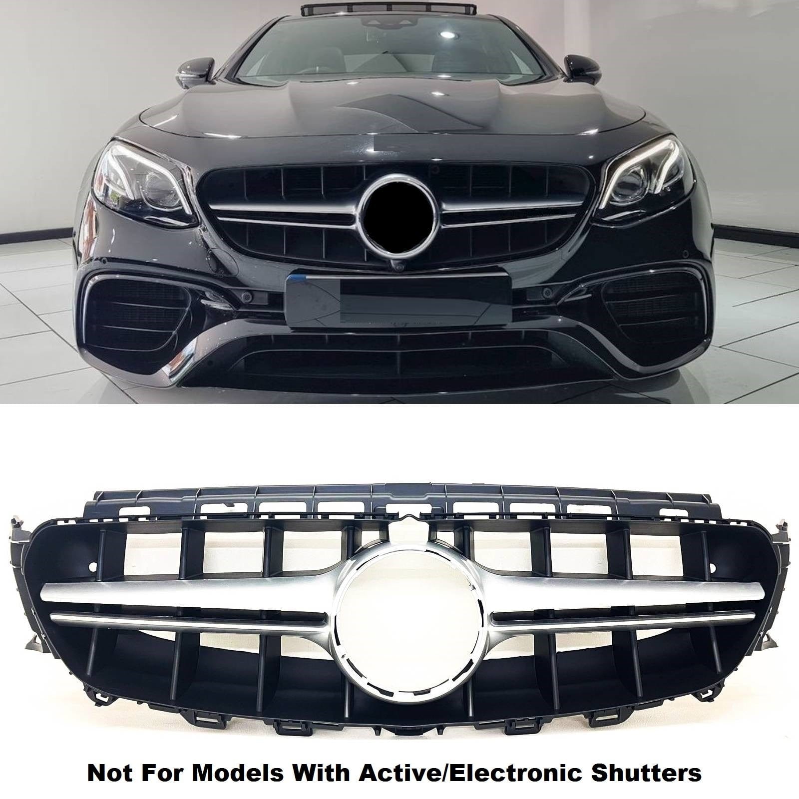 BZ5131 Fits Mercedes E Class W213 S213 E43 E53 2016-2020 Front Grille AMG E63 Style