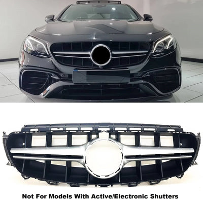 Fits Mercedes E Class W213 S213 E43 E53 2016-2020 Front Grille AMG E63 Style - tradevehicleparts.co.uk