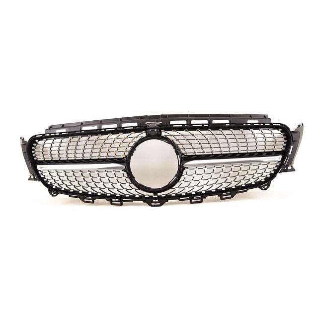 Fits Mercedes E Class W213 S213 C238 A238 2016-2020 Front Bumper Grille Sport Gloss Black W/ Chrome Trim & Pins - image 5