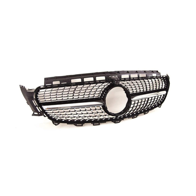 Fits Mercedes E Class W213 S213 C238 A238 2016-2020 Front Bumper Grille Sport Gloss Black W/ Chrome Trim & Pins - image 4