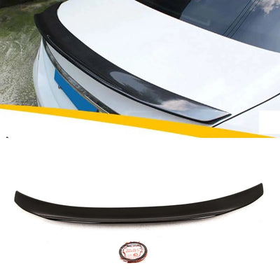 Fits Mercedes C-Class W205 2014-2021 Rear Trunk Boot Lip Spoiler Renntech PSM Style Gloss Black - tradevehicleparts.co.uk