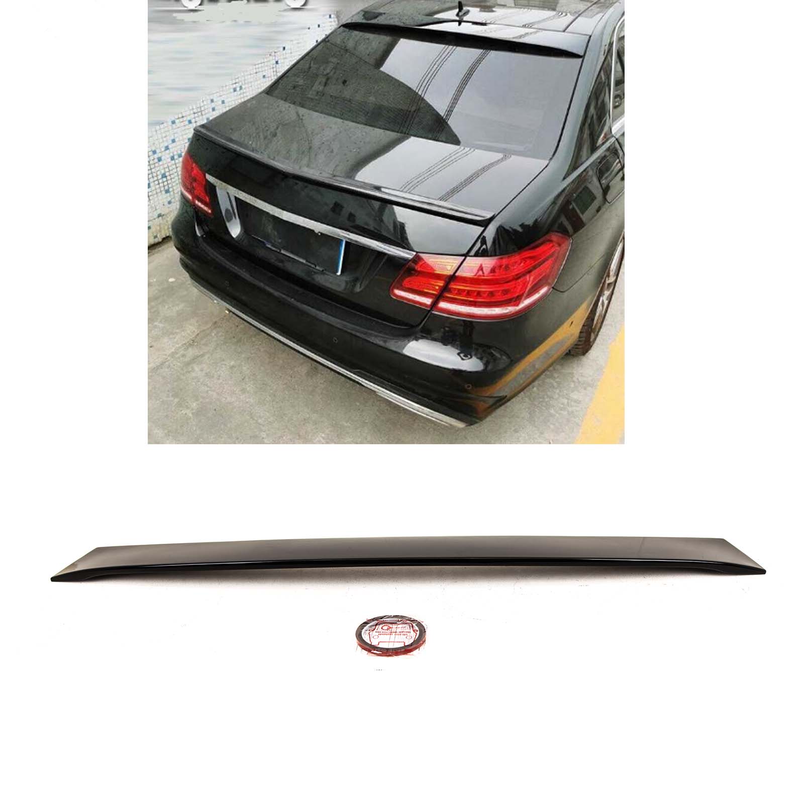 BZ5158 Mercedes E-Class W212 2009-2016 Rear Roof Boot Lip Spoiler AMG Style Gloss Black