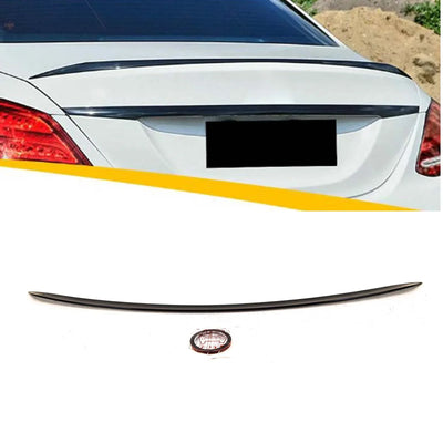 Fits Mercedes E-Class W213 2016-2023 Rear Boot Lip Spoiler E63S AMG Style Gloss Black - tradevehicleparts.co.uk