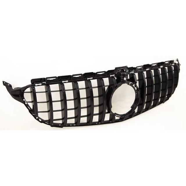 Fits Mercedes C Class W205 2018-2021 Front Bumper Grille Sport Gloss Black - image 3