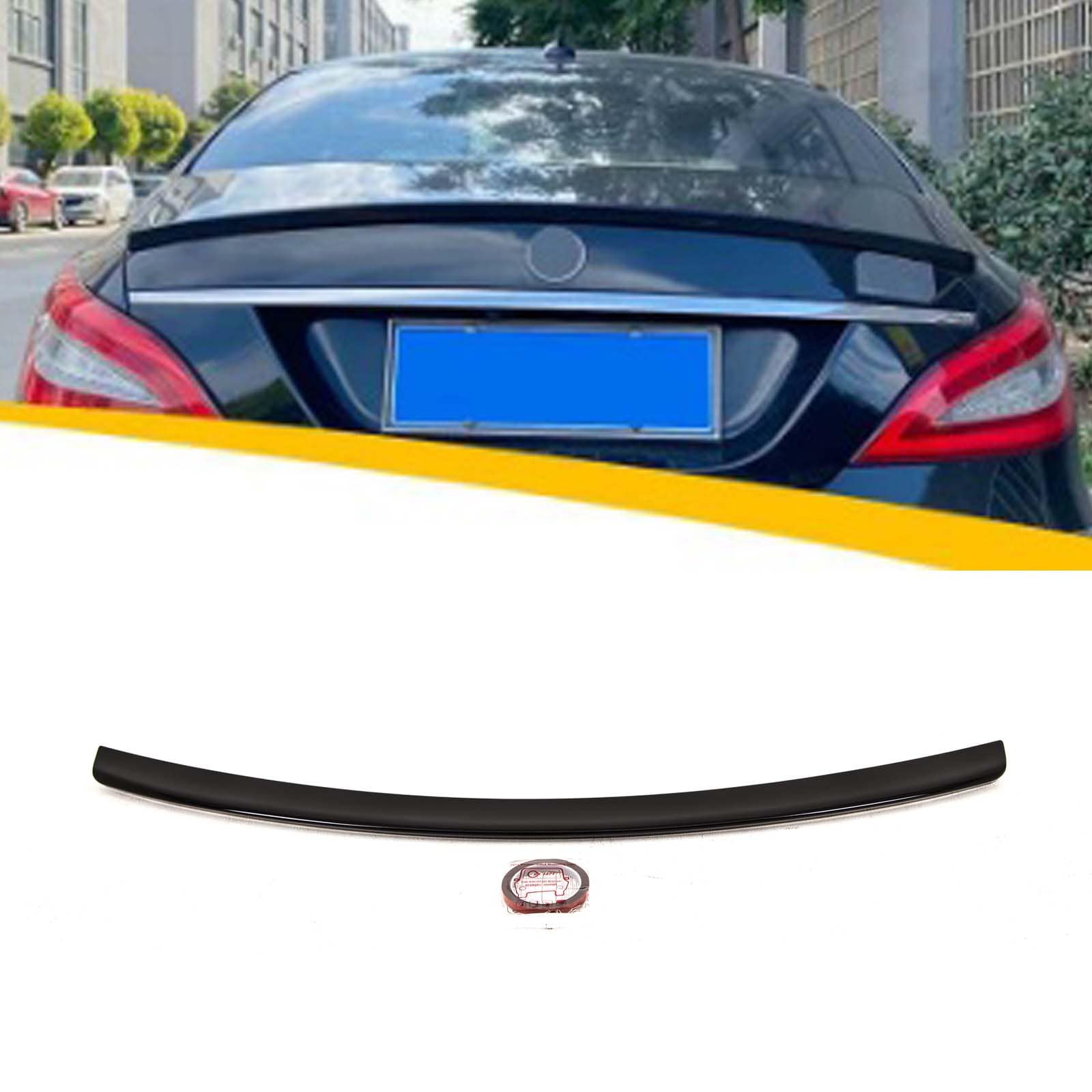 BZ5169 Mercedes CLS Class W218 C218 2011-2018 Rear Trunk Boot Lip Spoiler CLS63 AMG Style Gloss Black