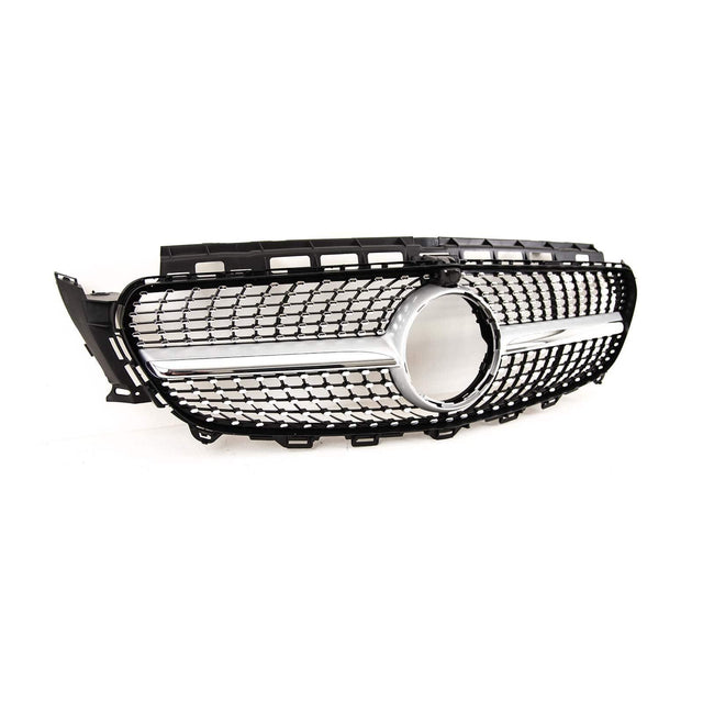 Fits Mercedes E Class W213 S213 C238 A238 2016-2020 Front Bumper Grille Sport Black With Chrome Trim & Pins - image 4
