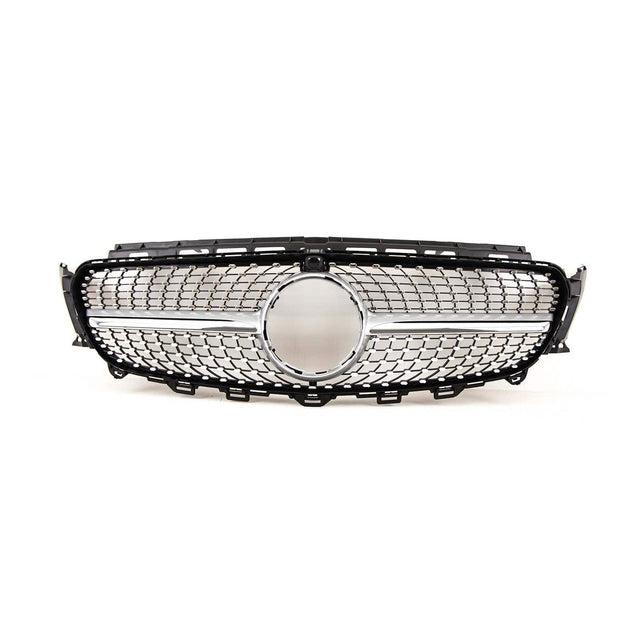 Fits Mercedes E Class W213 S213 C238 A238 2016-2020 Front Bumper Grille Sport Black With Chrome Trim & Pins - image 5