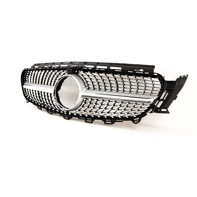 Fits Mercedes E Class W213 S213 C238 A238 2016-2020 Front Bumper Grille Sport Black With Chrome Trim & Pins - image 3
