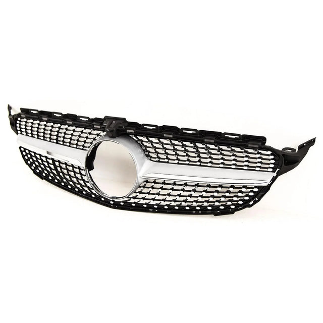 Fits Mercedes C Class W205 2014-2018 Front Bumper Grille Chrome & Black Sport - image 4