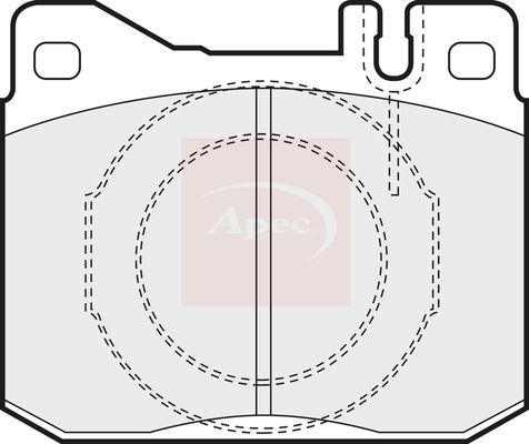 Apec Brake Pads Set PAD340 - image 2
