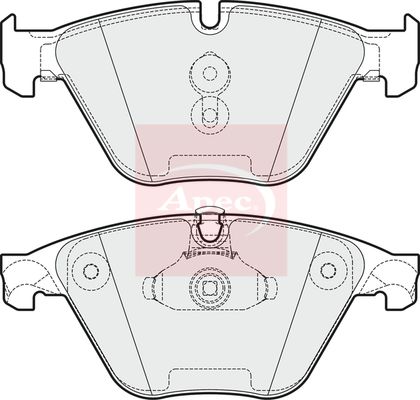 Apec Brake Pads Set PAD1774 - image 2