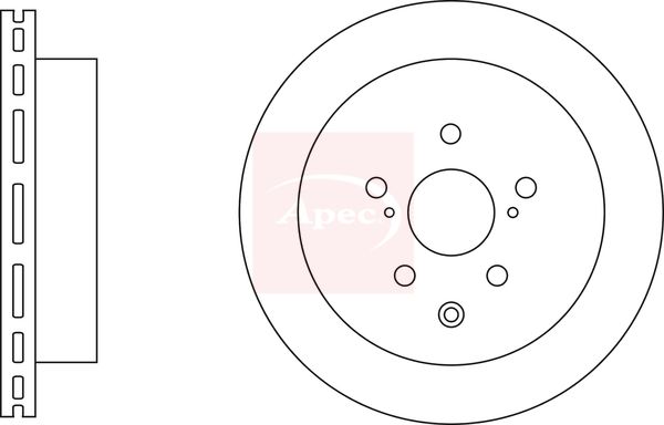 Apec Brake Disc DSK3270 - image 2