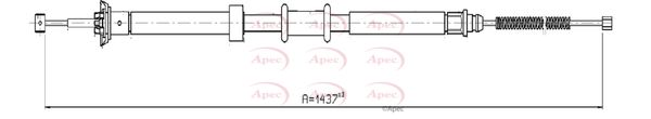 Apec Handbrake Cable CAB1554 - image 2