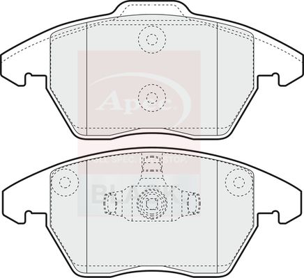 Apec Brake Pads Set PAD1398B - image 2