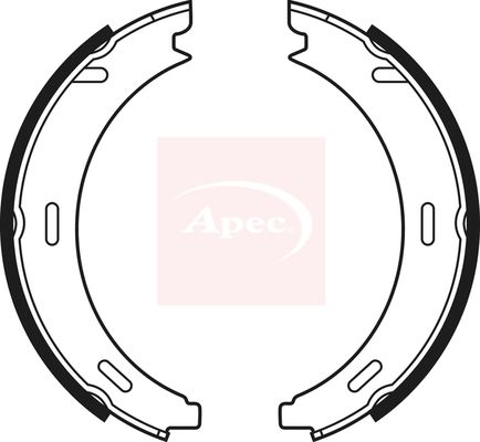 Apec Brake Shoes Set SHU705 - image 2