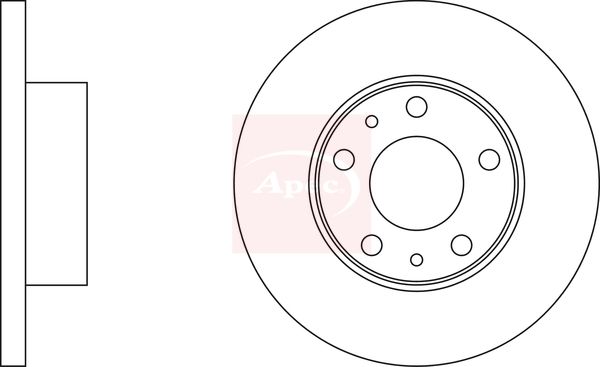 Apec Brake Disc DSK654 - image 2