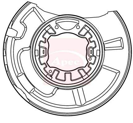Apec Brake Disc Splash Panel ASG1016 - image 2