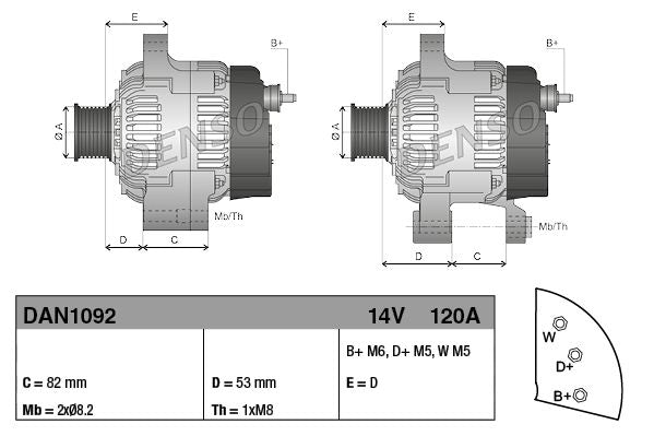 Denso Alternator DAN1092 - image 5