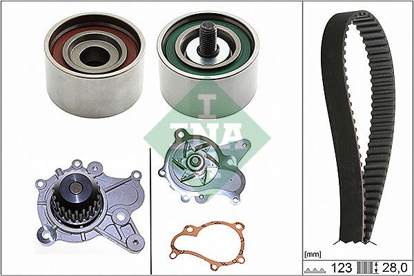 INA Timing Belt Kit & Water Pump 530050230 - image 2
