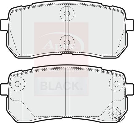 Apec Brake Pads Set PAD1581B - image 2