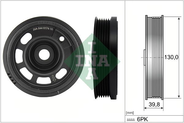 INA Crankshaft Pulley (tvd) 544017410 - image 2