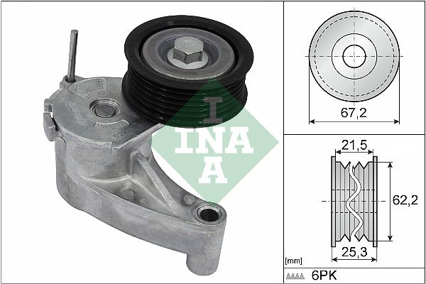 INA Drive Belt Tensioner Pulley 534071010 - image 2