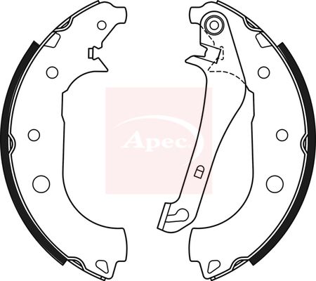 Apec Brake Shoes Set SHU831 - image 2