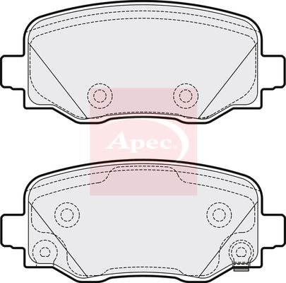 Apec Brake Pads Set PAD2069 - image 2