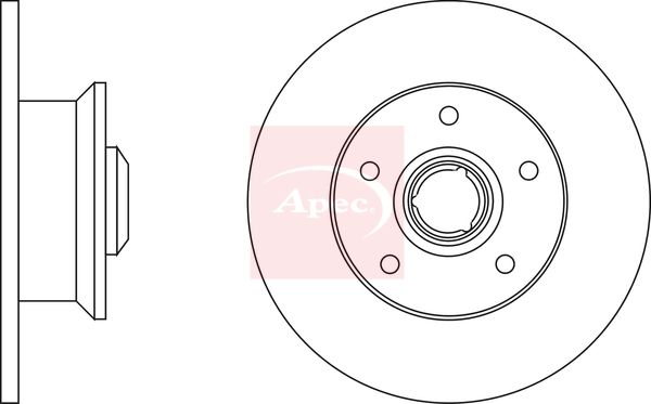 Apec Brake Disc DSK224 - image 2