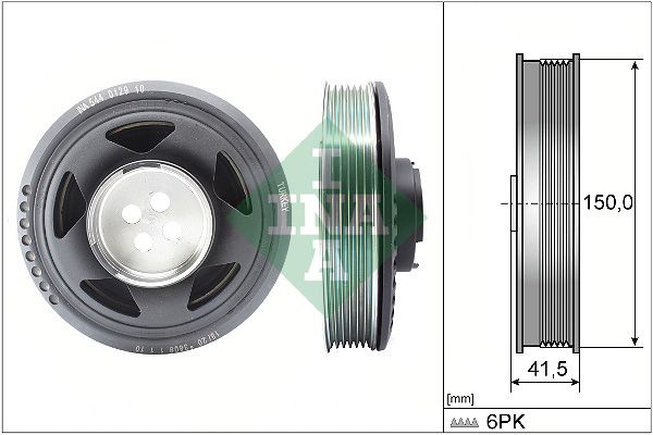 INA Crankshaft Pulley (tvd) 544012910 - image 2