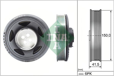 INA Crankshaft Pulley (tvd) 544012910