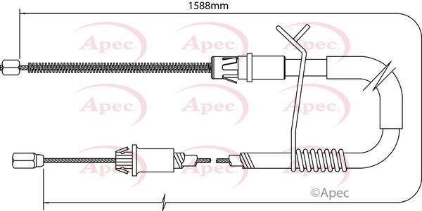 Apec Handbrake Cable CAB1187 - image 2