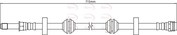Apec Brake Hose HOS4172 - image 2