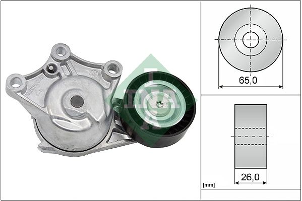 INA Drive Belt Tensioner Pulley 534042810 - image 2