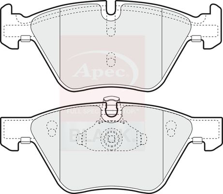 Apec Brake Pads Set PAD1341B - image 2